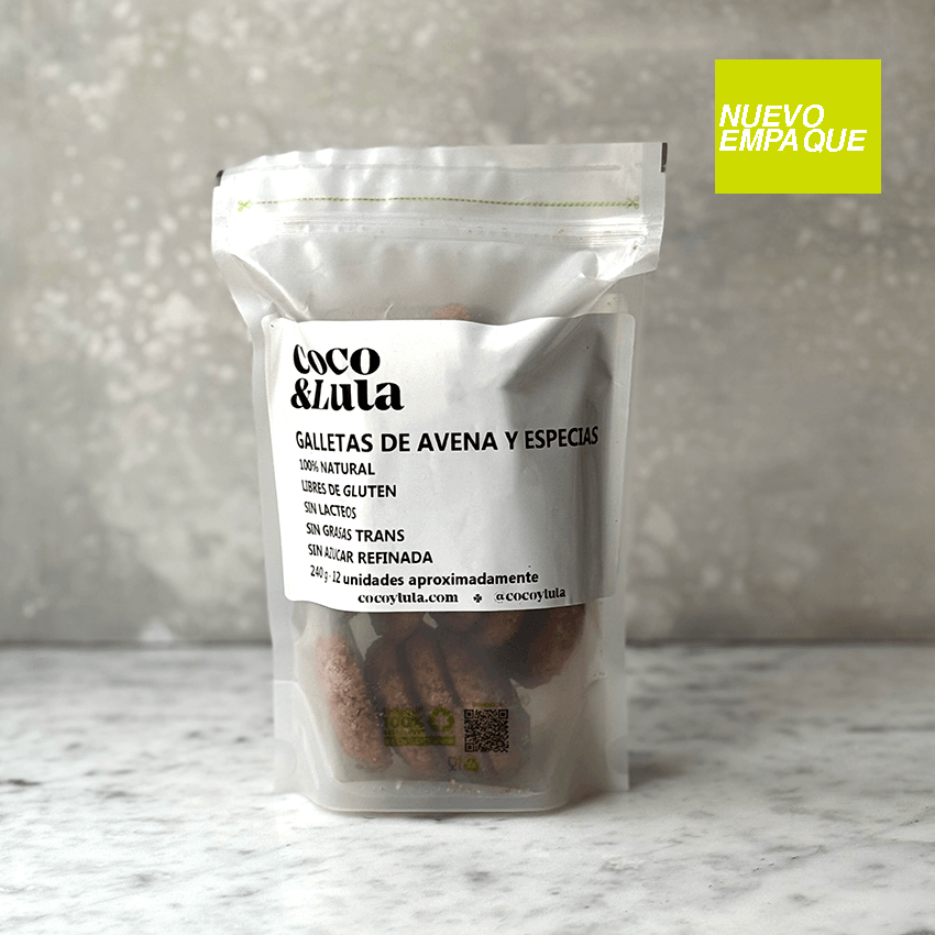 GALLETAS DE AVENA Y ESPECIAS ( por 12 unidades )