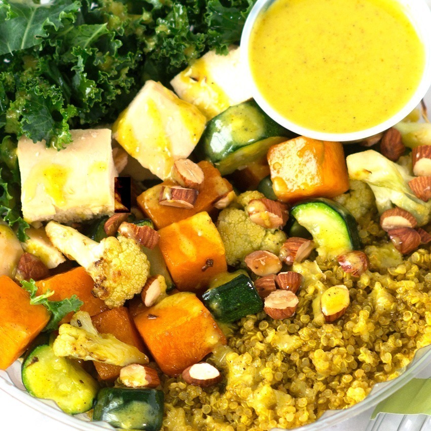 Bowl Jaipur con tofu horneado