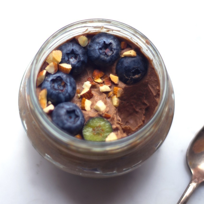 MOUSSE DE CHOCOLATE VEGANO PARA 2