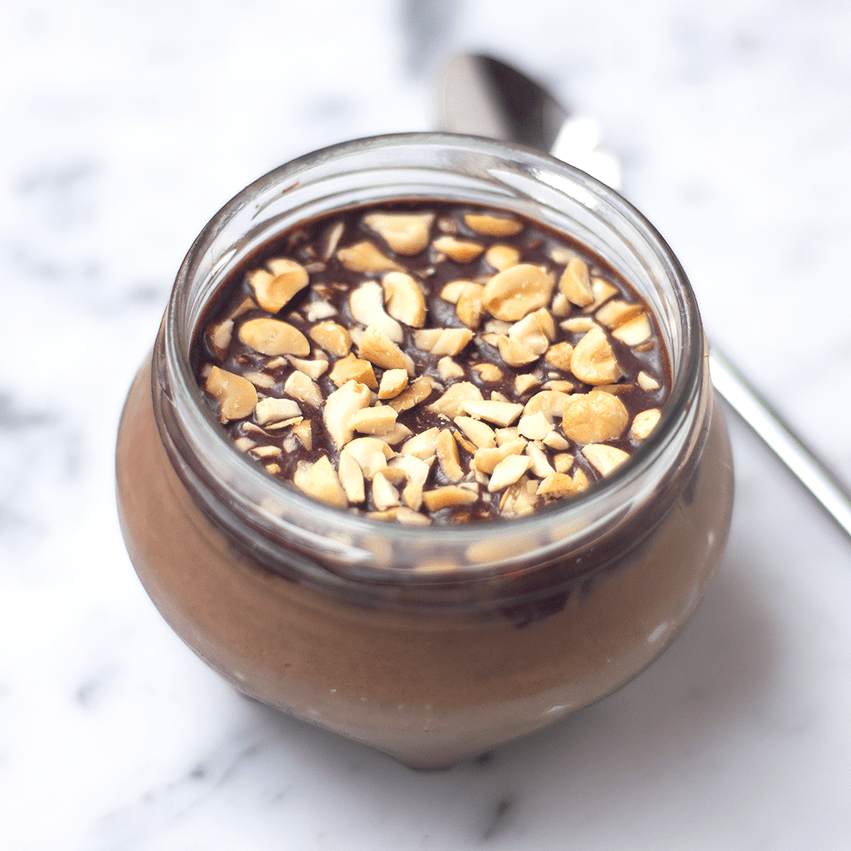 PUDDING DE CHIA DE CHOCOLATE Y MANI